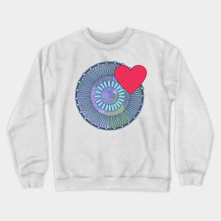 Diatom - Discostella (purple) Crewneck Sweatshirt